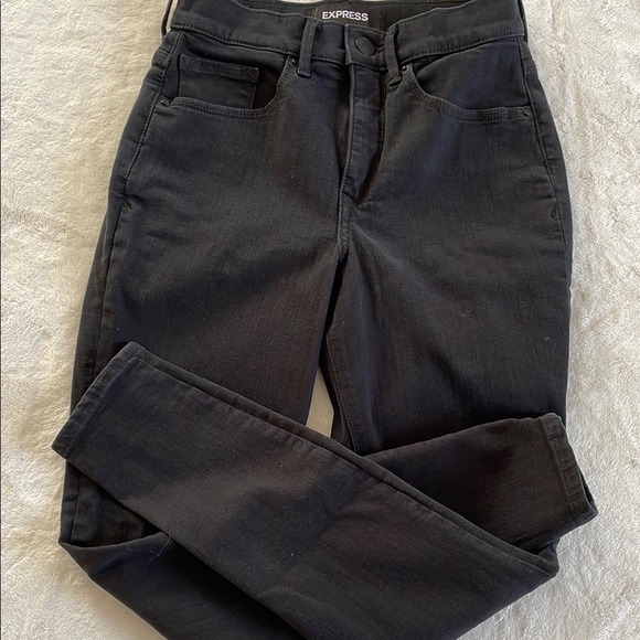 Express Black Skinny Jeans Modern Fit #B051 - Picture 1 of 5